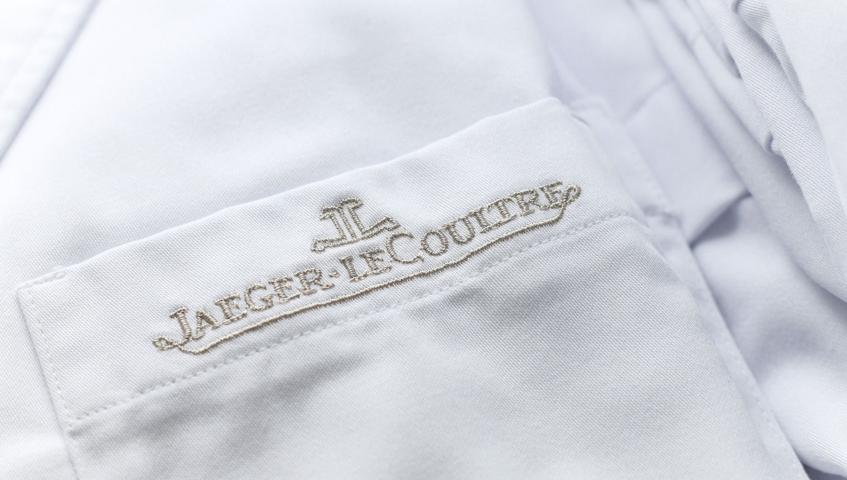 blouse Manufacture jaeger lecoultre logo brode