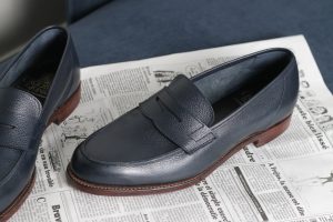 mocassin homme bleu marine