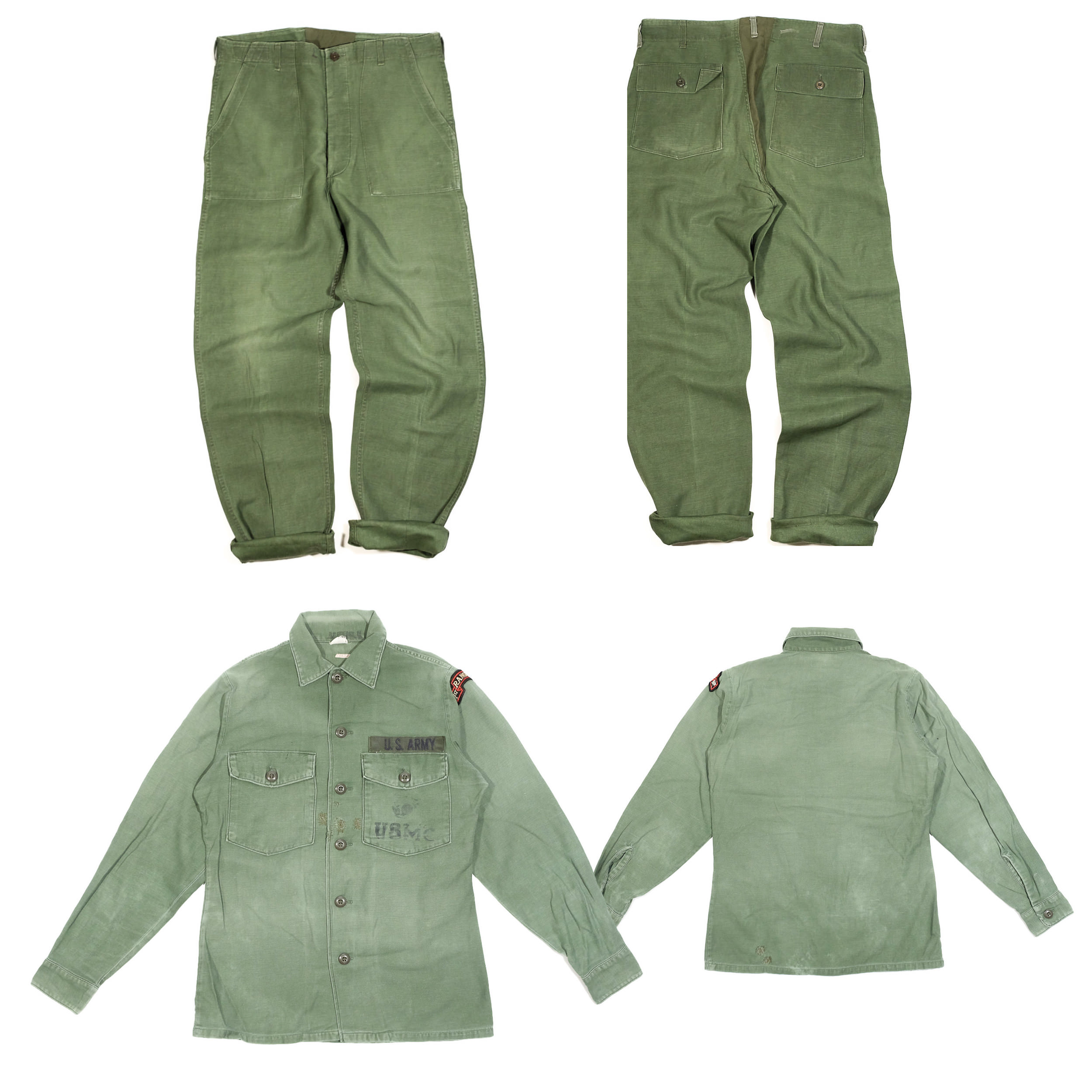 OG-107 Utilities fatigue pant & chemise “USMC” OG107 vert olive