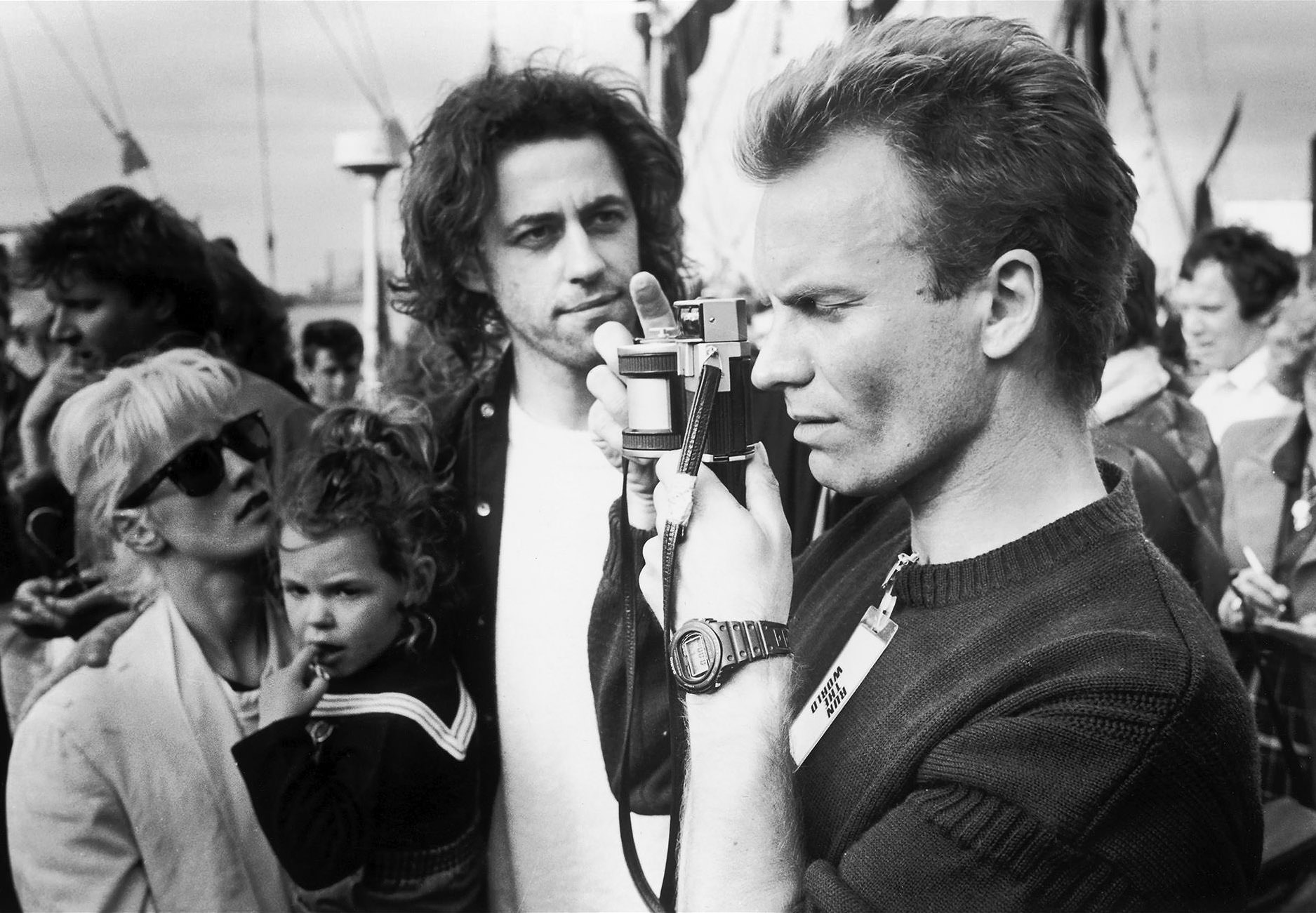 Le chanteur Sting au  "Sports Aid Run the World" le 25 mai 1986 ©Concorde Media