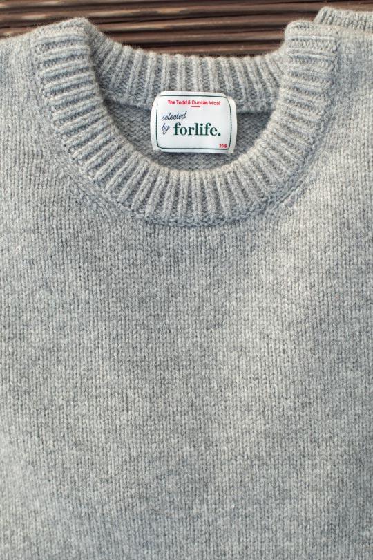 pull gris laine