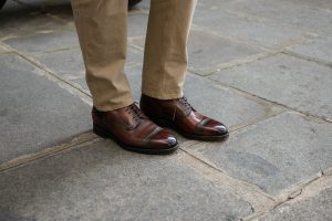 boots homme lacets marron