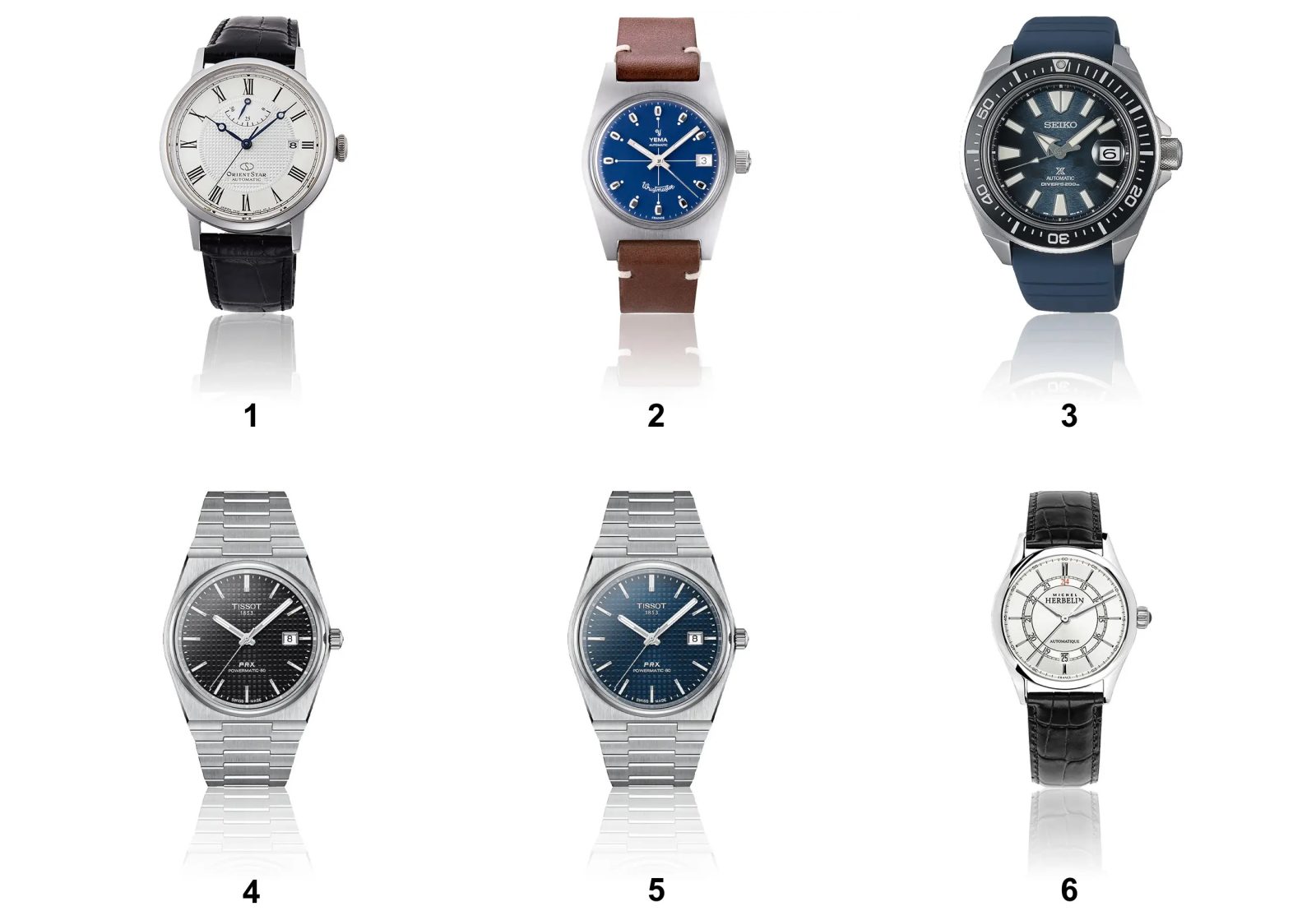 Le TOP des montres pour homme entre 500 et 1000€ VGL