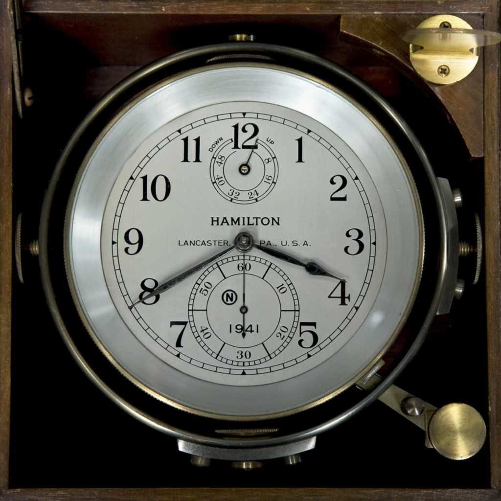hamilton marine chronometer cadran