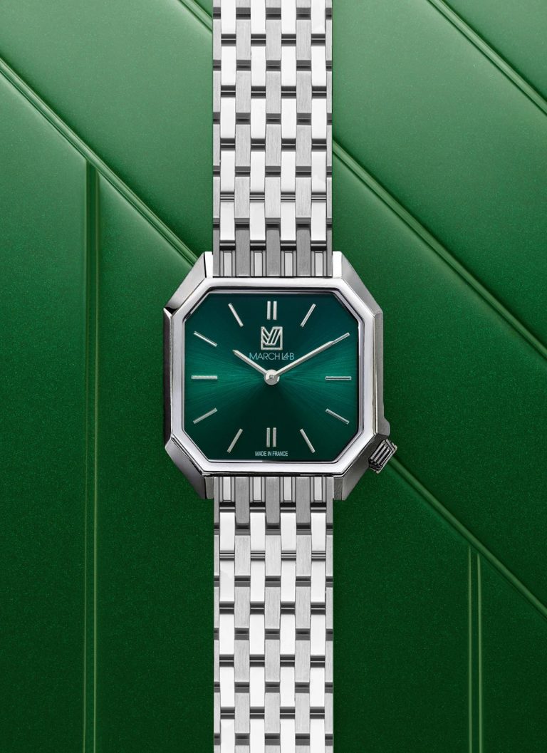 Montre March LA.B Dandy Mansart Forest en acier