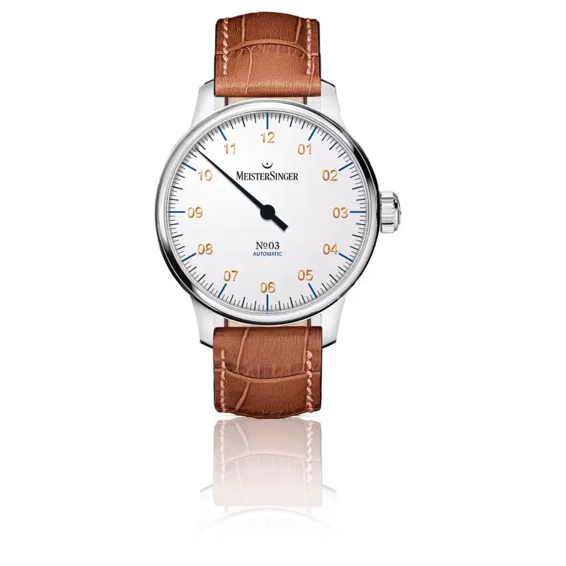 montre-classic-n03-blanc-43mm-am901g-meistersinger