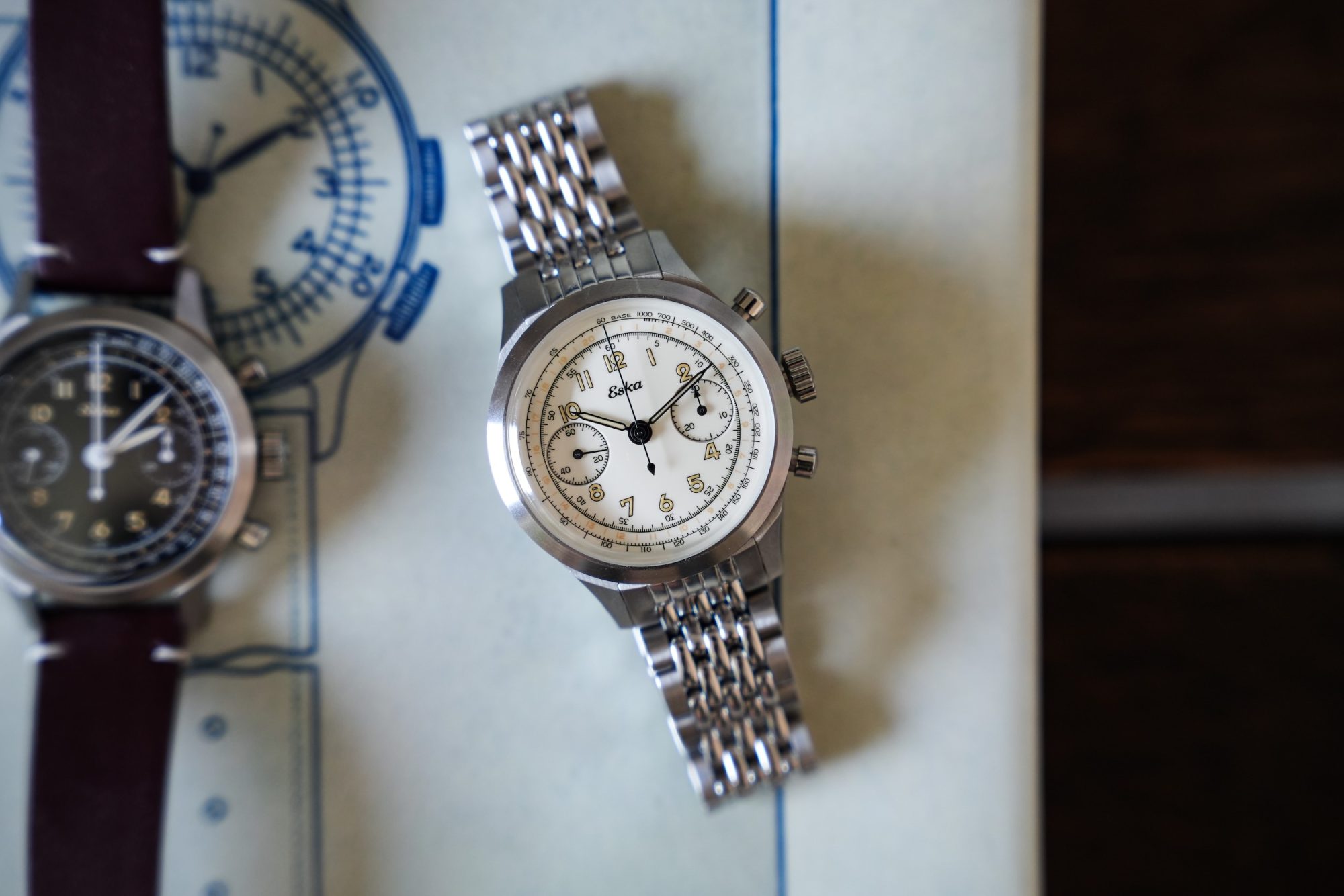 Eska heritage chrono blanc