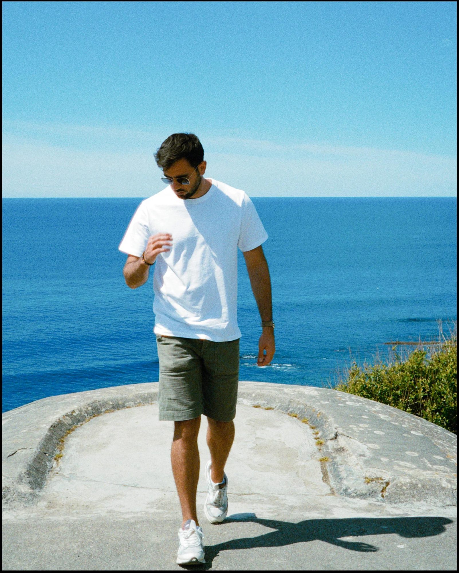 short homme olive vert