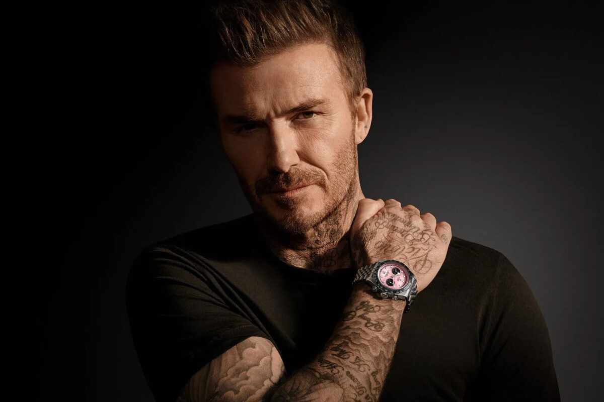 David beckham portrait tudor poignet