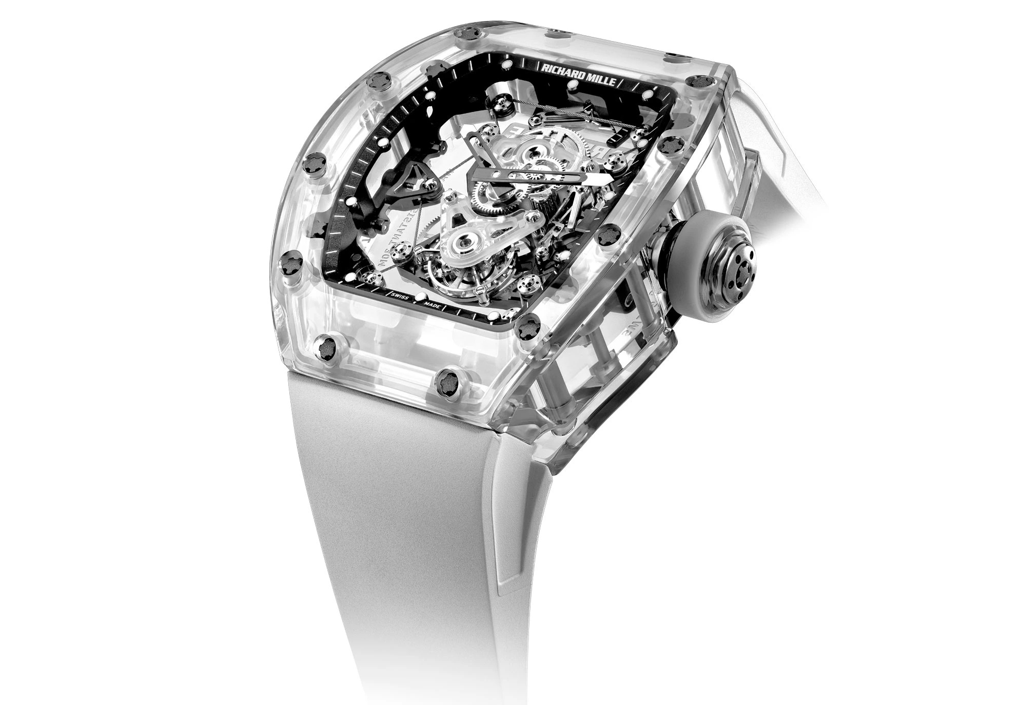 Richard Mille, tourbillon en boîtier saphir