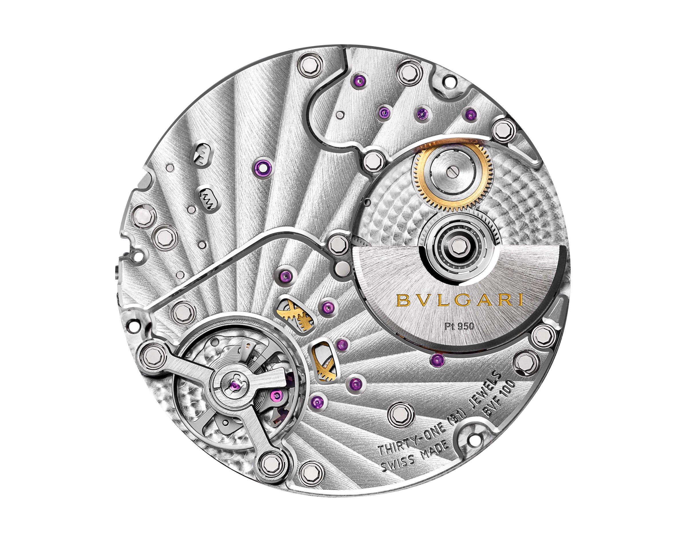 Bvlgari mouvement BVF100 micro rotor