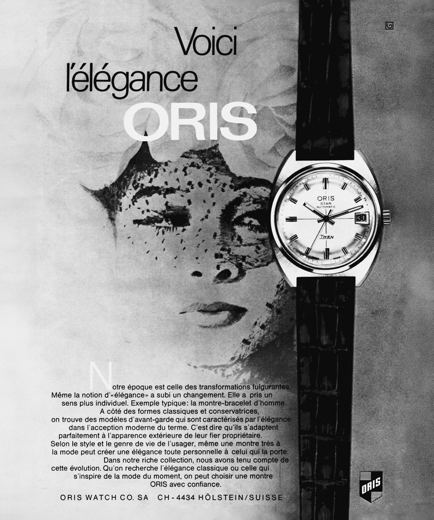 publicite oris star vintage epoque