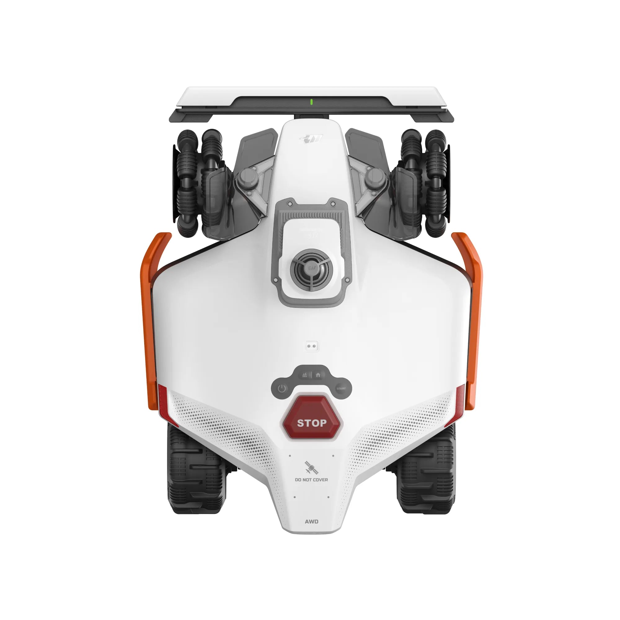 Vue de dessus du robot tondeuse Mammotion LUBA 3 AWD
