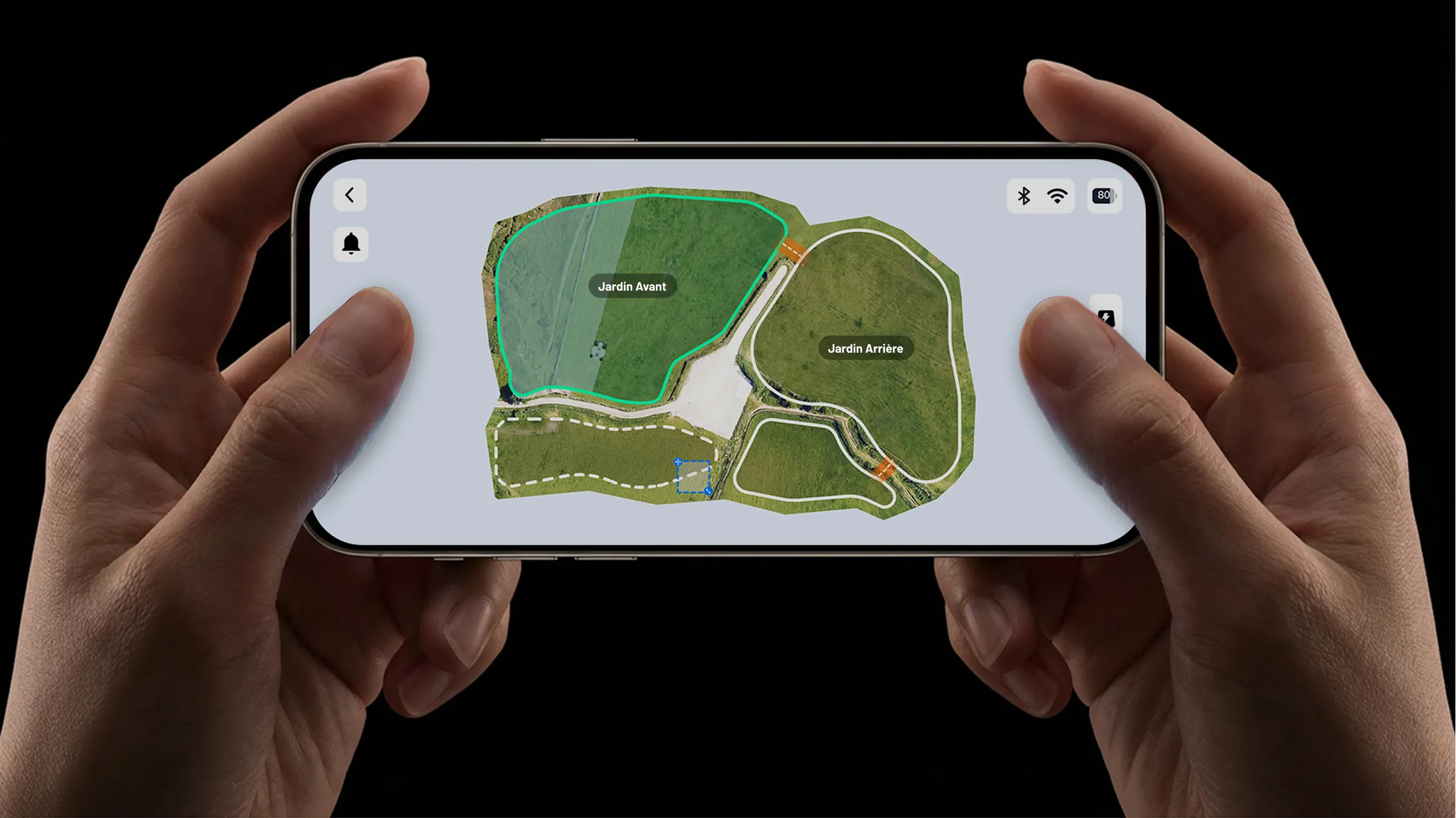 Cartographie LiveMap du jardin dans l application Mammotion