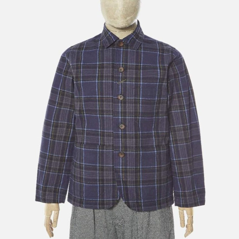 Veste Bakers Universal Works Nebraska Check navy