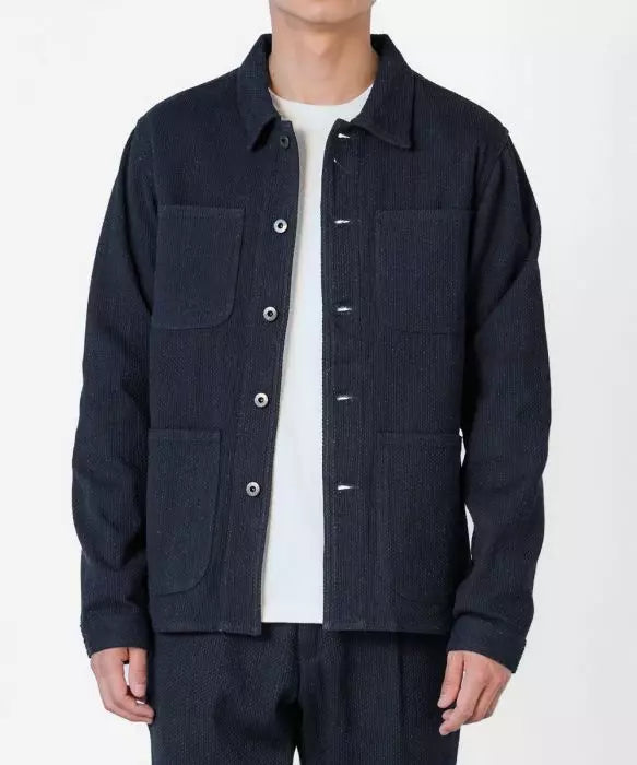 Veste Sashiko Coverall indigo Japan Blue