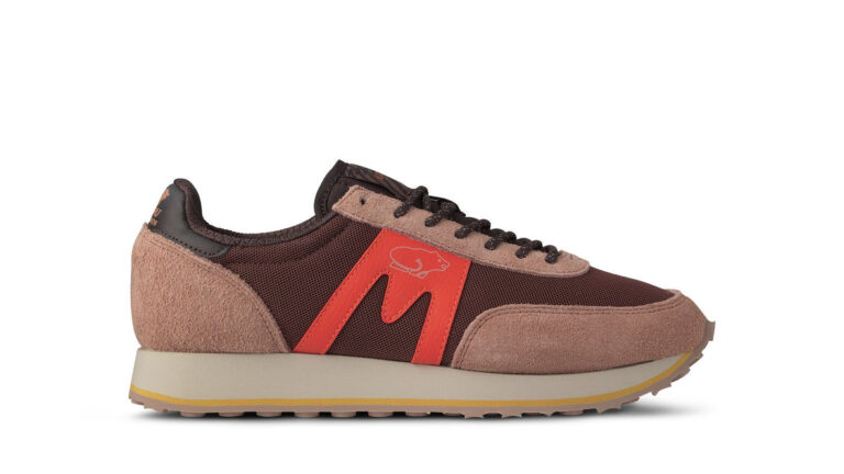 Sneaker Karhu Albatross Control coloris Cork / Flame, daim velu et mesh