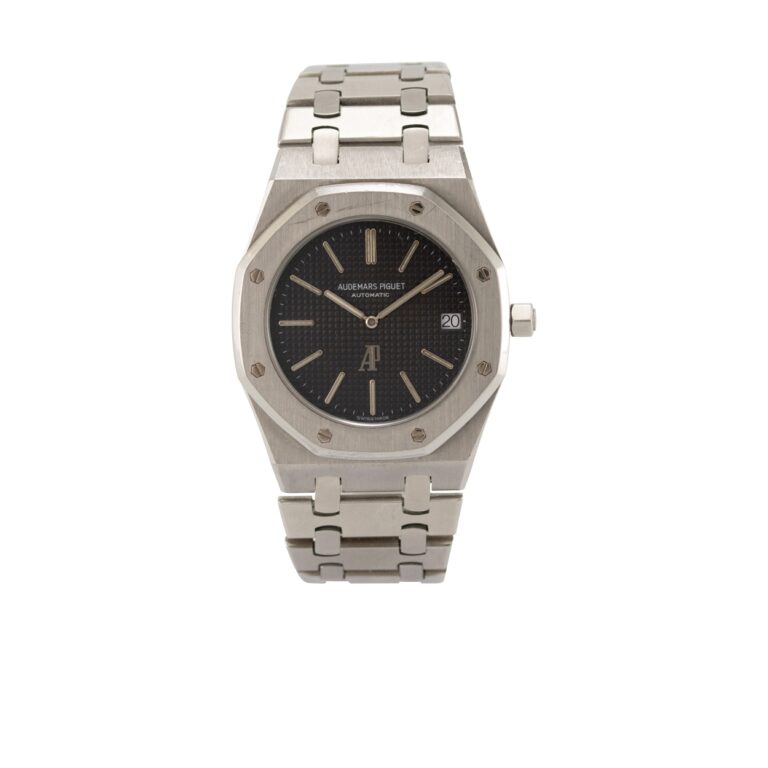 Audemars Piguet Royal Oak Jumbo 5402ST Série A en acier, cadran Petite Tapisserie viré au brun noisette, mention Swiss Made sous 6 h