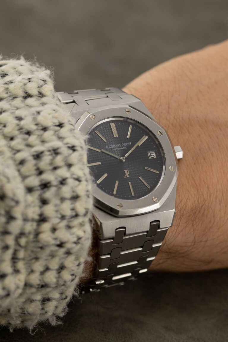 Détail de l'Audemars Piguet Royal Oak Jumbo, vers 1975