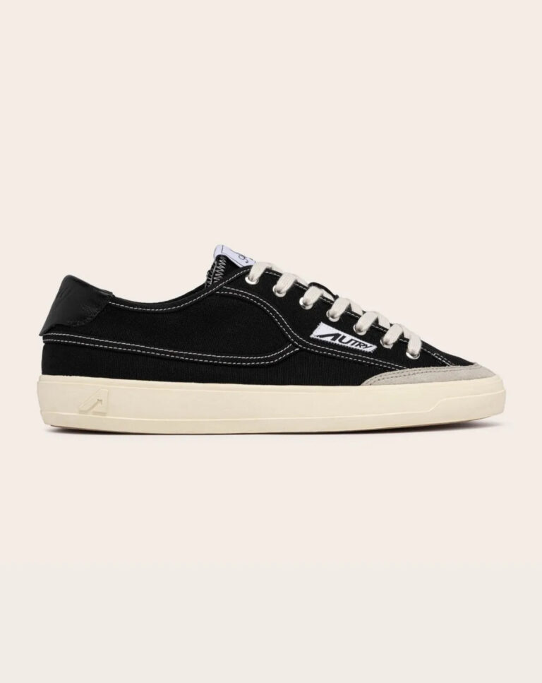 Basket Autry Windscape en toile et daim noir