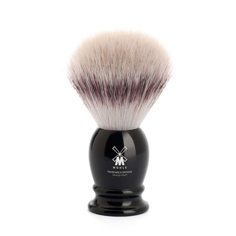 Blaireau de rasage Mühle Silvertip Fibre à manche noir