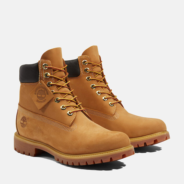 Boot 6-Inch Premium imperméable en cuir jaune, Timberland