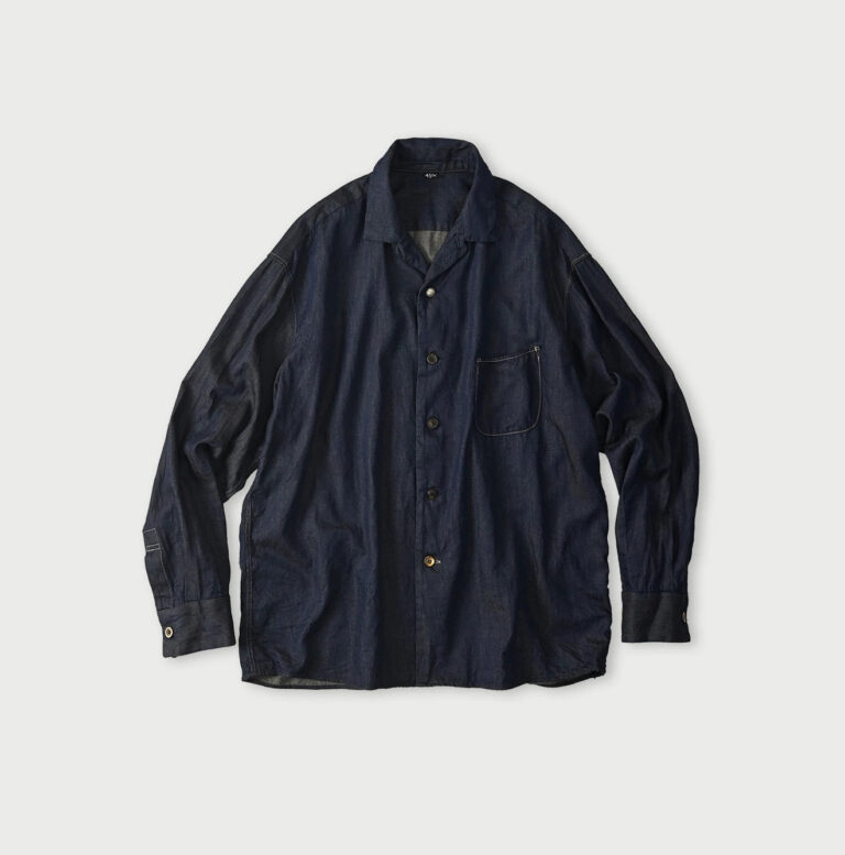 Chemise Marshal en denim 4,5 oz indigo, 45R
