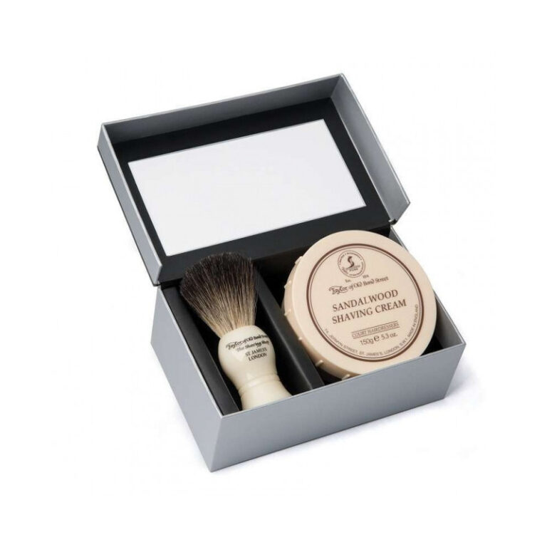Coffret blaireau et crème au santal Taylor Of Old Bond Street