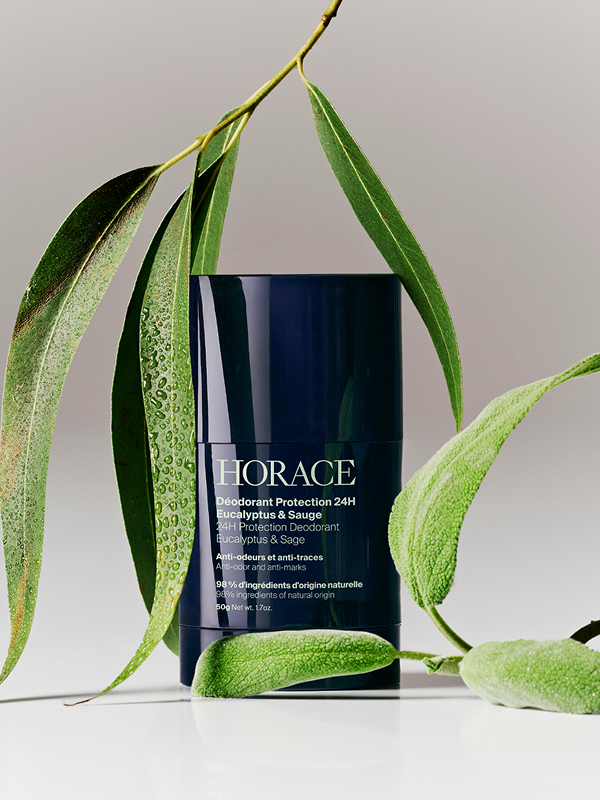 Déodorant Protection 24H Eucalyptus et Sauge, stick 50 g, Horace