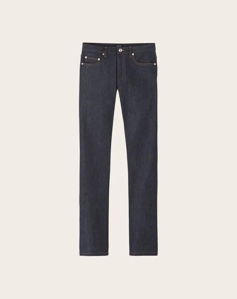 Jean New Standard A.P.C. en denim japonais brut indigo