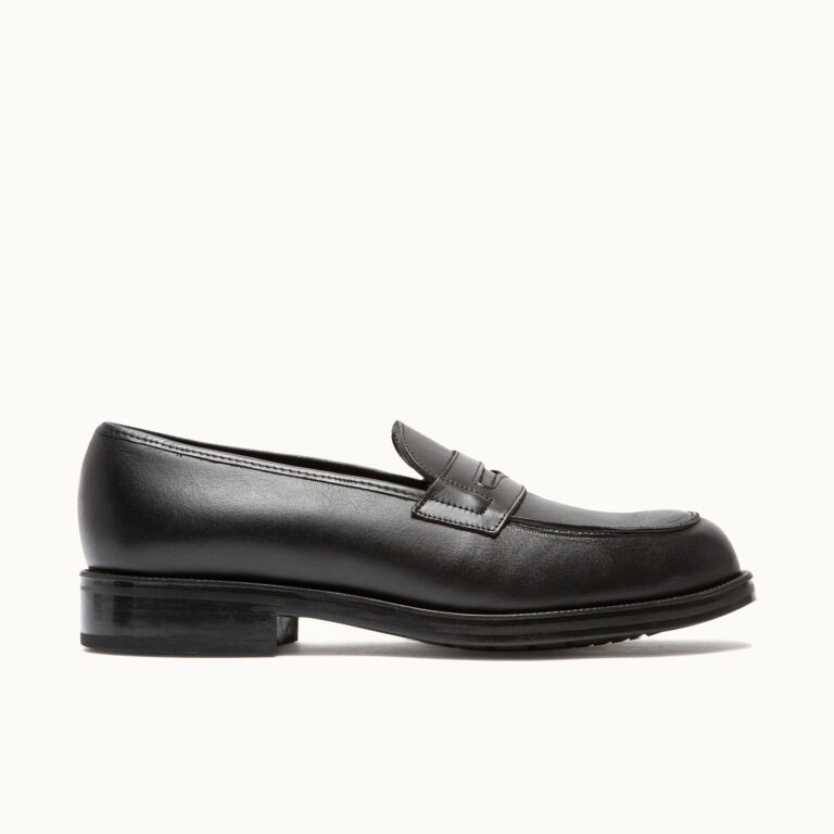 Mocassin Dalior 2 en cuir noir, Kleman