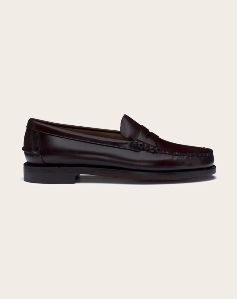 Mocassins Classic Dan en cuir pleine fleur marron, Sebago