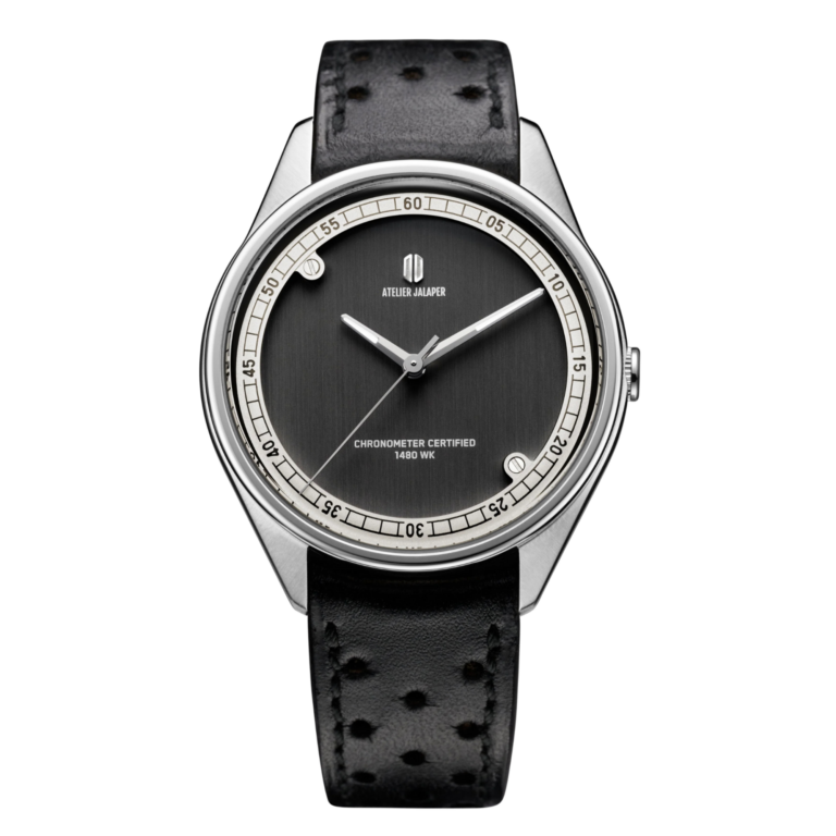 Montre Atelier Jalaper AJ-003-W de la collection E-Type, cadran taillé dans une Jaguar Type E