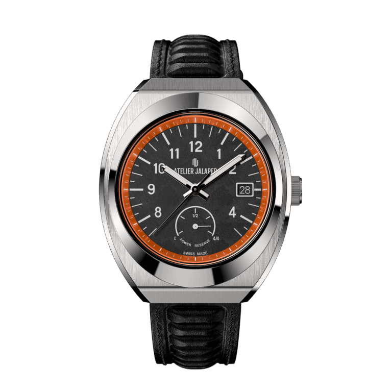Montre Atelier Jalaper AJ-P400-O de la collection Miura, déclinaison orange