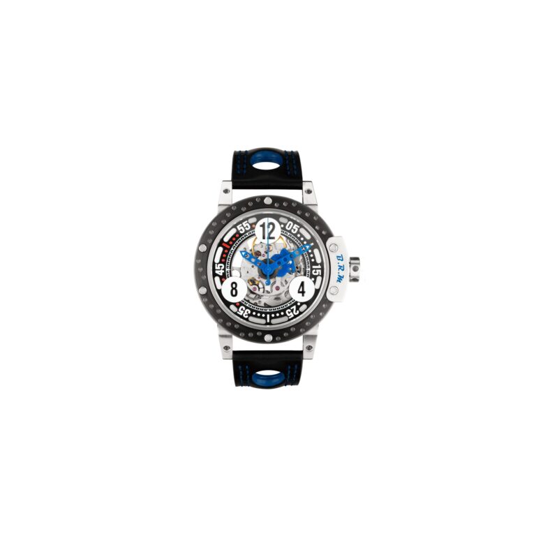 Montre BRM DDF6-46 automatique en titane à cadran squelette, 46 mm
