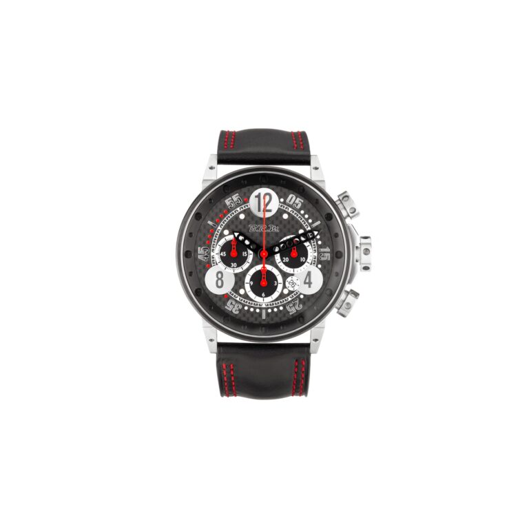 Montre BRM V18-48 automatique en titane à cadran carbone, 48 mm