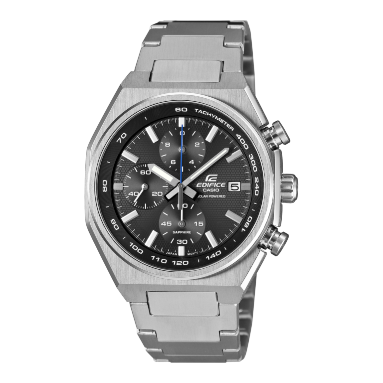 Montre Casio Edifice EFS-S660D-1A vue de face, bracelet acier