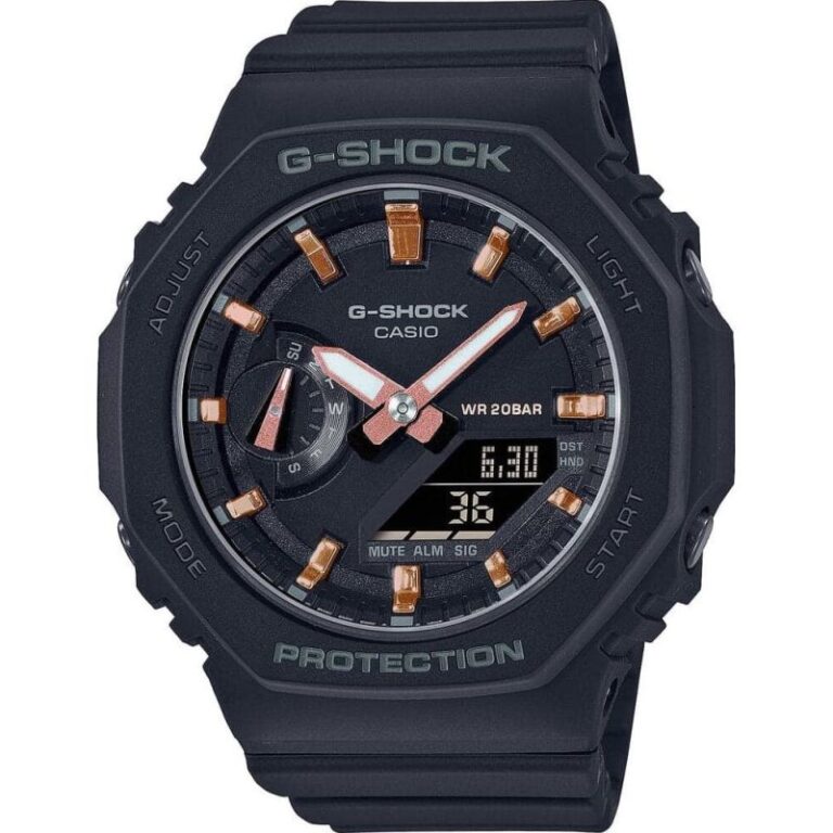 Montre Casio G-Shock GMA-S2100-1AER octogonale noire, 42,9 mm