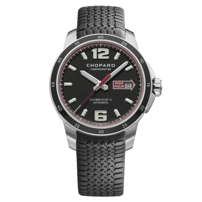 Montre Chopard Mille Miglia GTS Automatic à cadran noir et bracelet caoutchouc noir, 43 mm