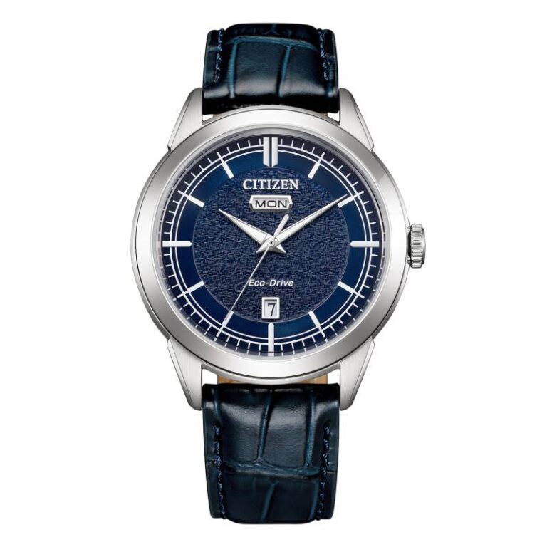 Montre Citizen Elegance Classic Eco-Drive AW0151-00L à cadran bleu