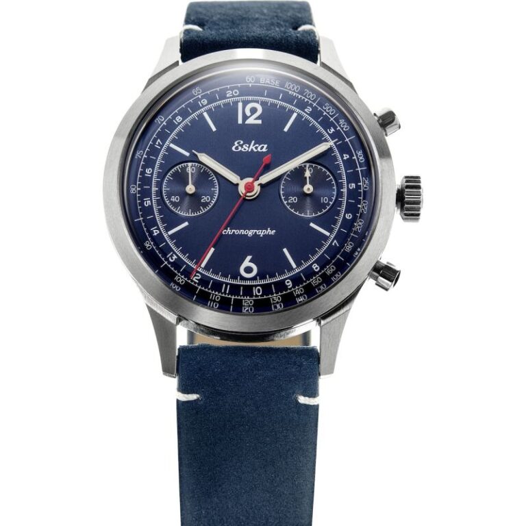 Montre chronographe Eska Light Racing Azur, 41 mm