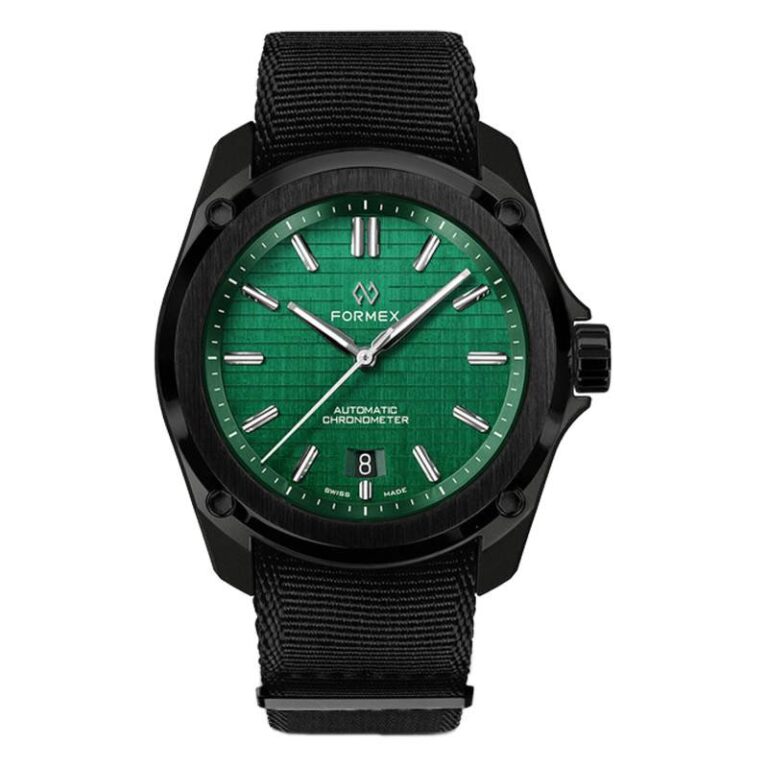 Montre Formex Essence Leggera 41 mm en carbone à cadran vert Mamba Green