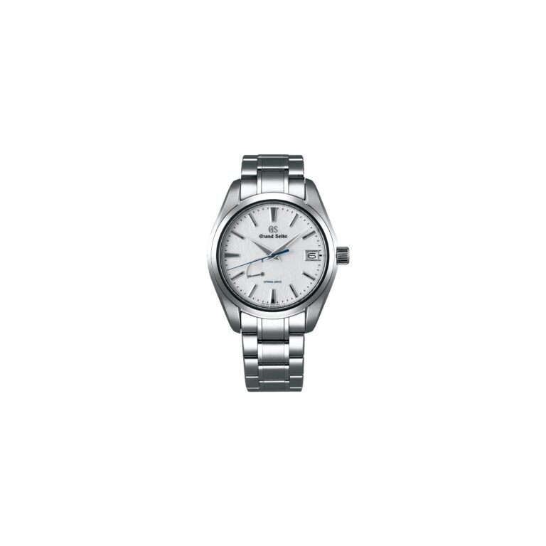 Montre Grand Seiko Heritage Spring Drive Snowflake SBGA211, cadran blanc texturé et bracelet titane