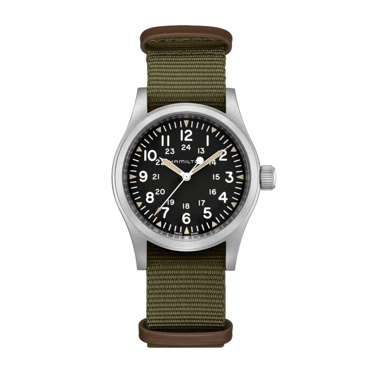 Montre mécanique Hamilton Khaki Field Mechanical H69439931 à cadran noir