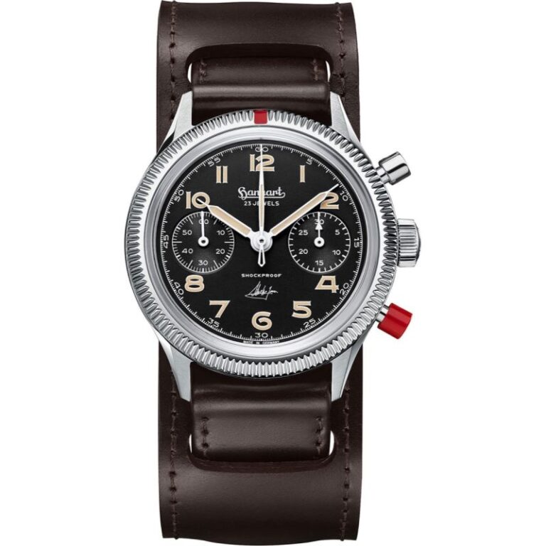 Montre chronographe Hanhart 417 ES Steve McQueen Limited Edition, 39 mm