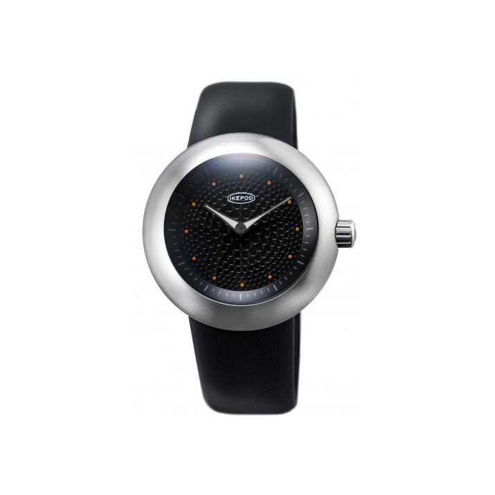 Montre Ikepod Duopod Dots automatique 42 mm, boîtier galet en acier et bracelet silicone