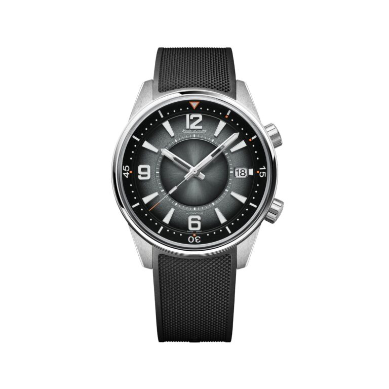 Montre Jaeger-LeCoultre Polaris Date automatique à cadran laqué gris et bracelet caoutchouc, 42 mm