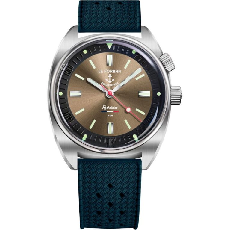 Montre de plongée Le Forban Sécurité Mer Rochelaise, cadran sable