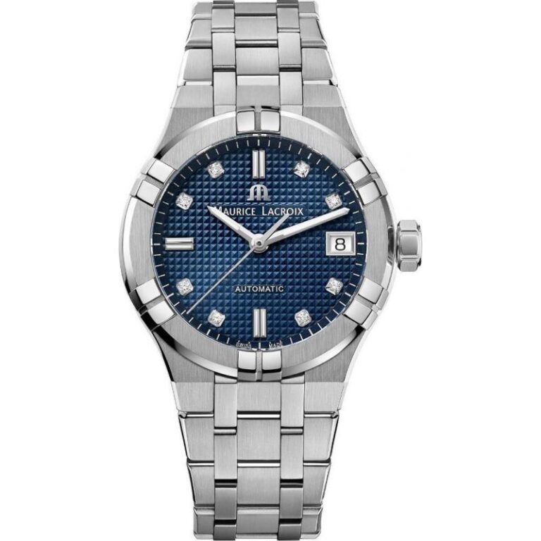 Montre Maurice Lacroix Aikon Automatic 35 mm à cadran bleu et bracelet acier