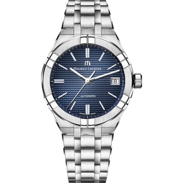 Montre Maurice Lacroix Aikon Automatic 39 mm cadran bleu sur bracelet acier